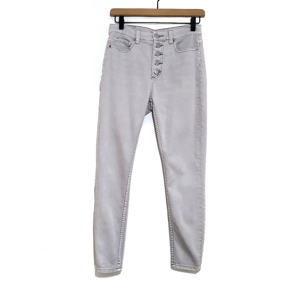 BDG Sz 27Waist Light Gray High Rise Twig Grazer Button Fly Skinny Jeans